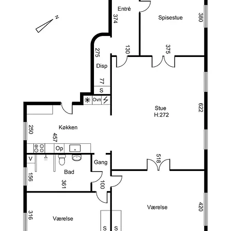 아파트 Stylish & Spacious In Cph 코펜하겐